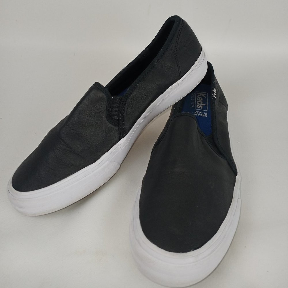 Keds  Double Decker Leather Slip On Sneaker9.5